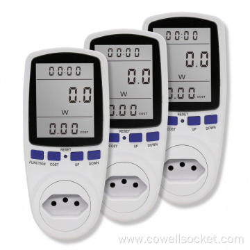 Socket Power Meter with Big LCD Display